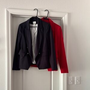 Black and Red Blazers